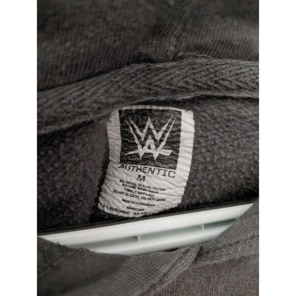 WWE 2015 Wrestlemania Hoodie Men's Medium Pullover Gray Authentic Pocket - Picture 5 of 10